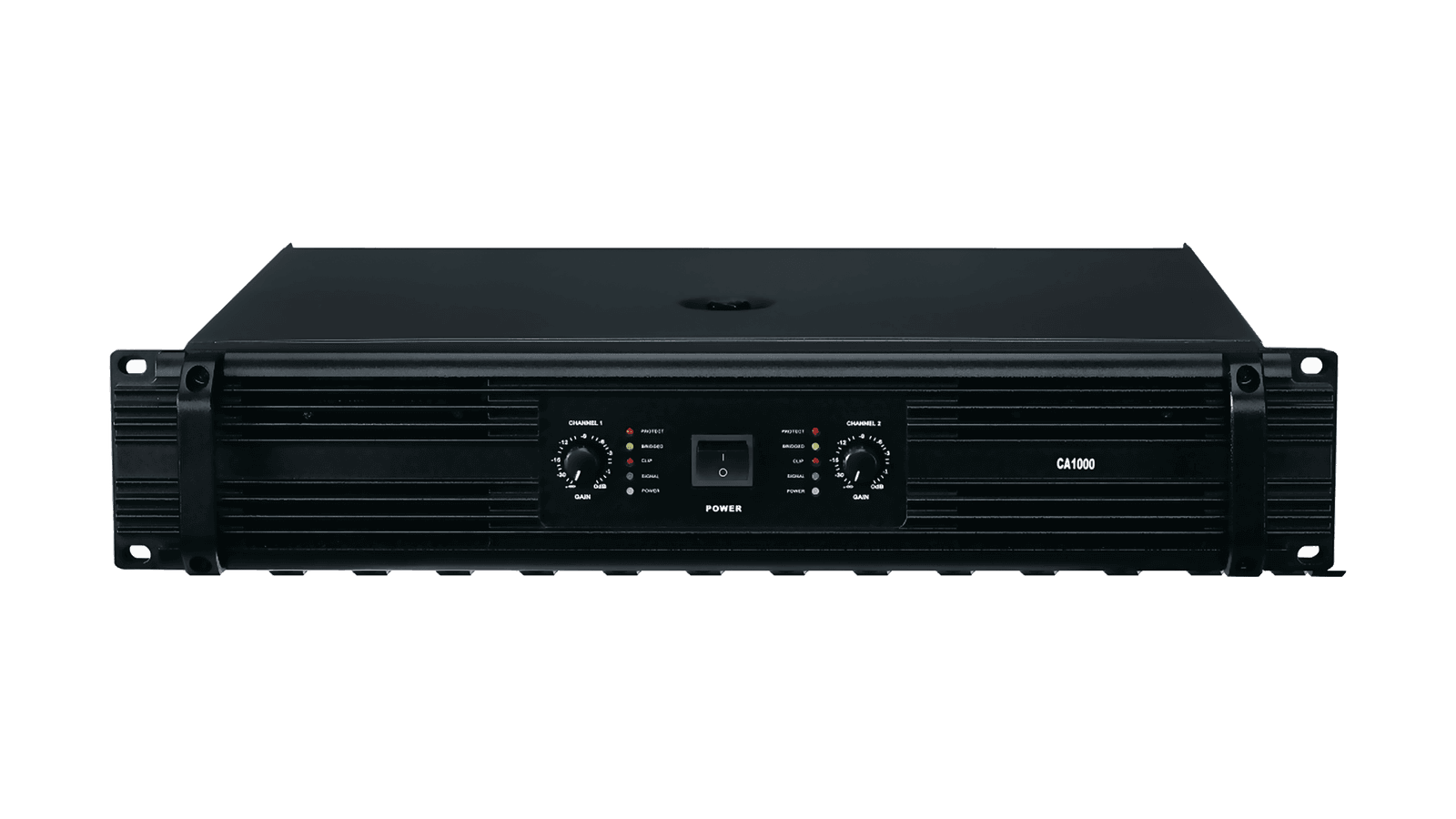 CA series amplifier, front panel