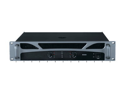 MA series amplifier, front panel