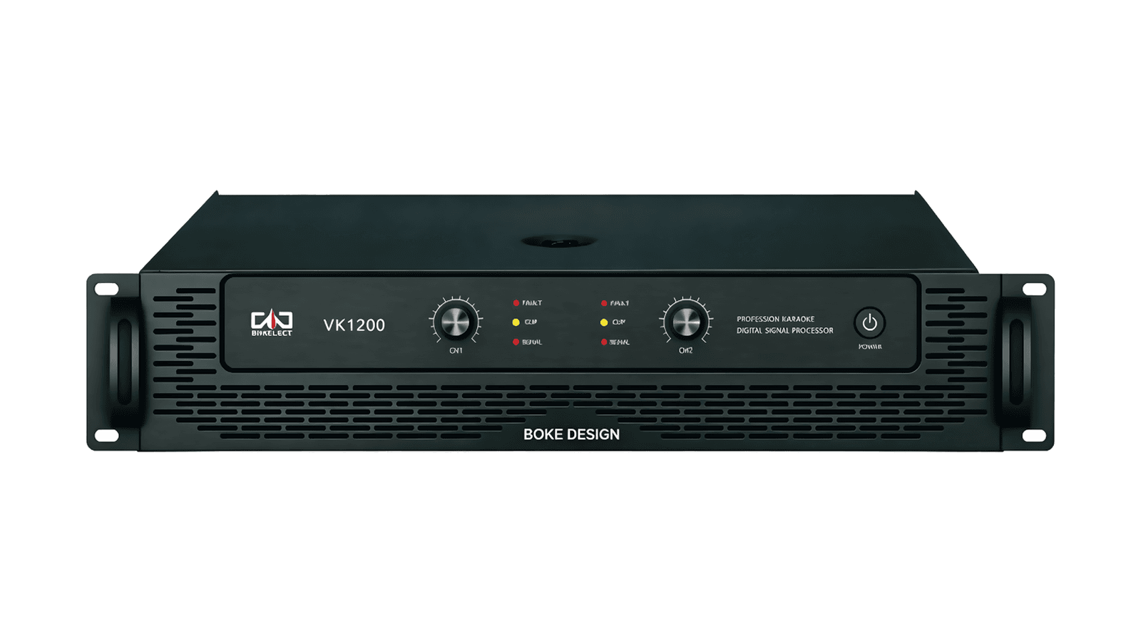 VK series amplifier, front panel