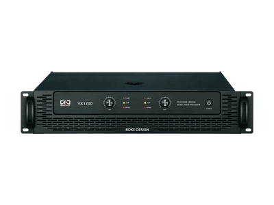 VK series amplifier, front panel