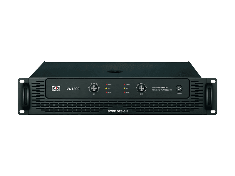 VK series amplifier, front panel