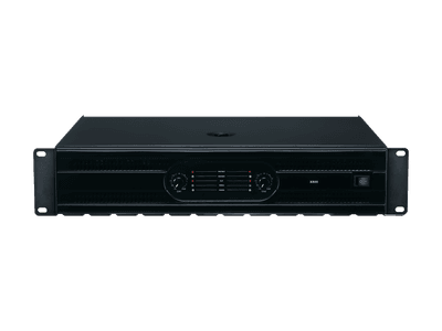 X series amplifier, front panel